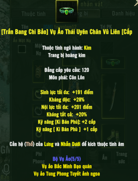 [Trấn Bang Chi Bảo] Vụ Ảo Thái Uyên Chân Vũ Liên