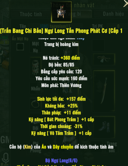 [Trấn Bang Chi Bảo] Ngự Long Tấn Phong Phát Cơ