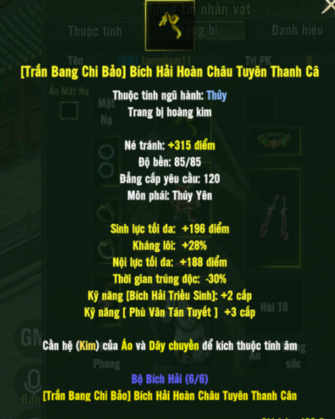 [Trấn Bang Chi Bảo] Bích Hải Hoàn Châu Tuyên Thanh Cân
