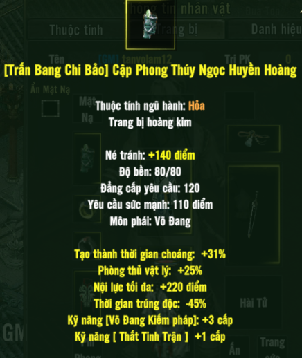 [Trấn Bang Chi Bảo] Cập Phong Thúy Ngọc Huyền Hoàng Uyển